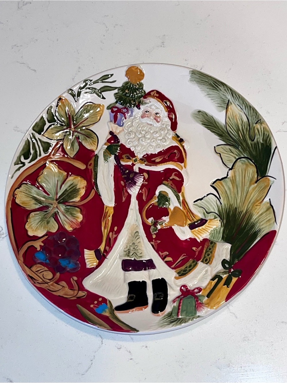 Fitz & Floyd Royal
Holiday SANTA Christmas
Canape Snack Dessert Plate 9"